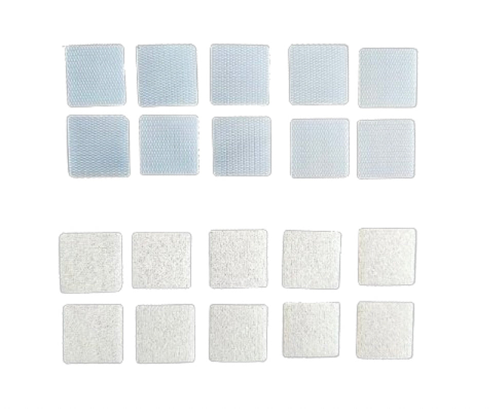 Velcro squares 2 cm - die-cut set